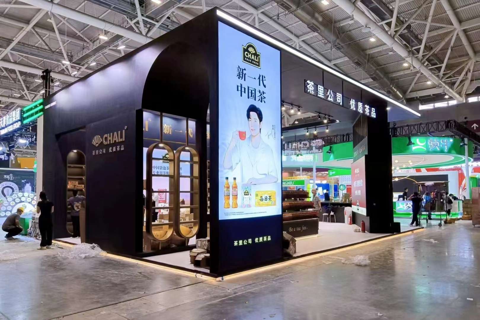 深圳會(huì)展設(shè)計(jì)搭建深圳糖酒會(huì)，茶里公司展臺(tái)布展